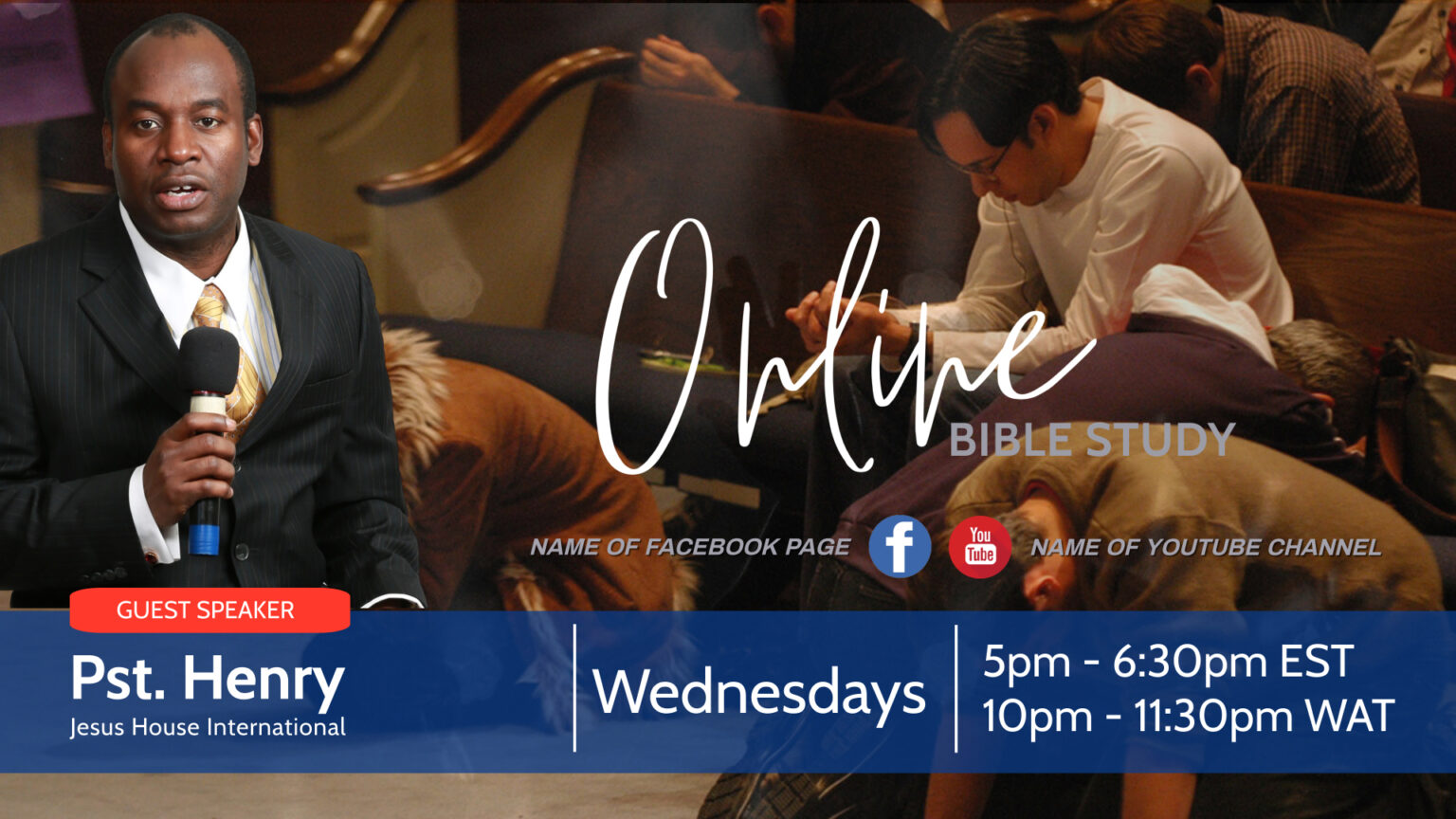 online church flyer